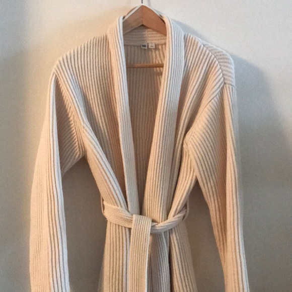 Uniqlo Sweaters - Uniqlo cream wrap sweater